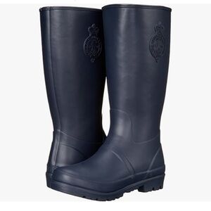 Polo Ralph Lauren Kids Philippa Fuchsia Rubber OR Fashion Rain Boot Size 4 NWOT